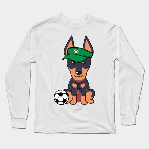 Alsatian Playing Soccer Long Sleeve T-Shirt by Pet Station